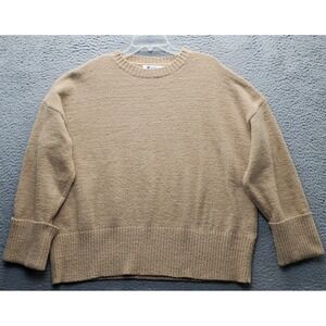 Logene Oversized Sweater Womens XL Brown Cuffed Long Sleeve Crew Neck Pullover